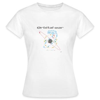 orbital war - Women's T-Shirt - white - Front - AI Model Female 172 dark (172cm)