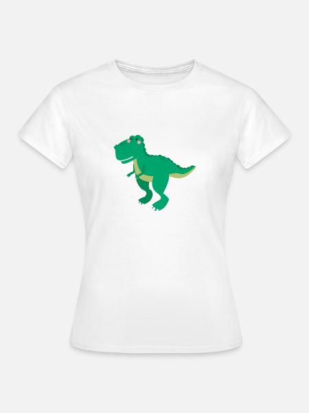 Dinosaurier - Frauen T-Shirt - Weiß
