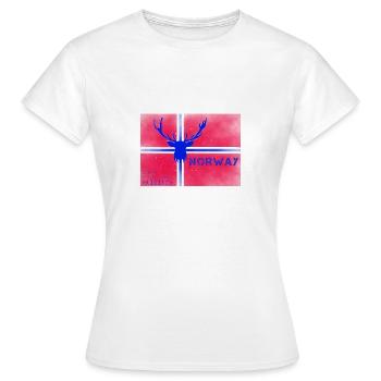 Norway wildlife - Women's T-Shirt - white - Front - AI Model Female 172 dark (172cm)