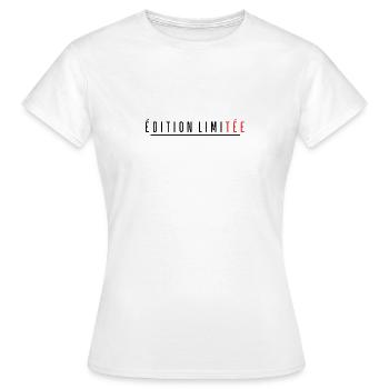 Édition Limitée - T-shirt Femme - blanc - Devant - AI Model Female 172 dark (172cm)
