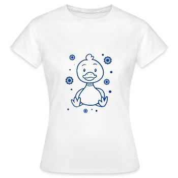 Drôle de petit canard - T-shirt Femme - blanc - Devant - AI Model Female 172 dark (172cm)