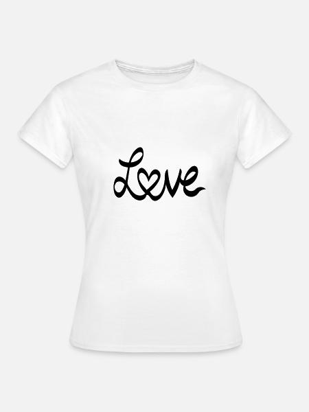 love love - Women's T-Shirt - white