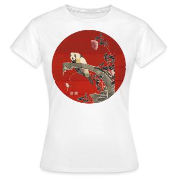 Art Japonais Vintage - T-shirt Femme - blanc - Devant - AI Model Female 172 dark (172cm)