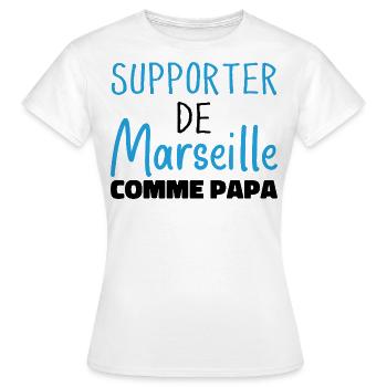 Marseille Humor Marseille Fan - Frauen T-Shirt - Weiß - Vorne - AI Model Female 172 dark (172cm)
