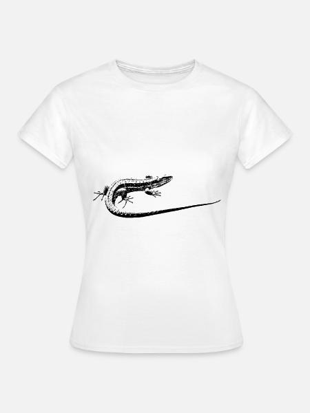 Eidechse - Frauen T-Shirt - Weiß