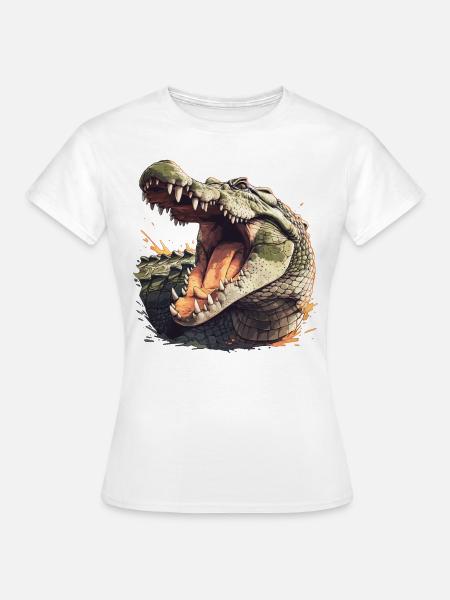 Krokodile Krokodil - Frauen T-Shirt - Weiß