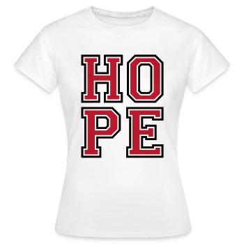 Espoir - T-shirt Femme - blanc - Devant - AI Model Female 172 dark (172cm)