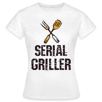 Seriengriller BBQ Grillprofi Grillbesteck - Frauen T-Shirt - Weiß - Vorne - AI Model Female 172 dark (172cm)