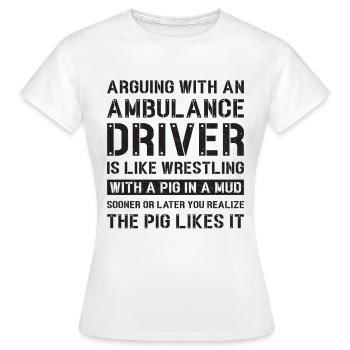 Ambulance ambulance driver emergency doctor gift - Women's T-Shirt - white - Front - AI Model Female 172 dark (172cm)