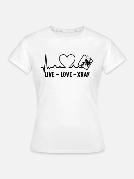 Idea de regalo de rayos X para técnicos de radiología Xray - Camiseta mujer - blanco