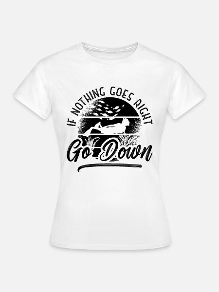 Apnoe Freitaucher Freitauchen Tauchen Geschenkidee - Frauen T-Shirt - Weiß
