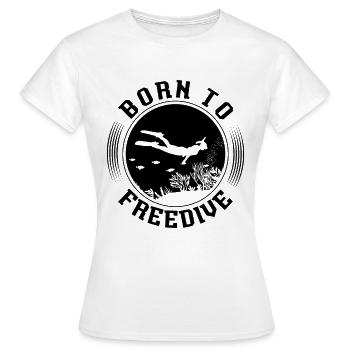 Apnée Apnée Idée cadeau d’apnée - T-shirt Femme - blanc - Devant - AI Model Female 172 dark (172cm)