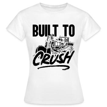 Bulldozer Excavatrice Construction Bulldozer Idée cadeau - T-shirt Femme - blanc - Devant - AI Model Female 172 dark (172cm)