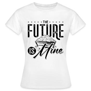 The Future Is Mine Mining Trucker Coal Mine - Women's T-Shirt - white - Front - AI Model Female 172 dark (172cm)