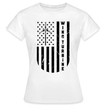 Technicien en turbines d’énergie renouvelable d’éoliennes - T-shirt Femme - blanc - Devant - AI Model Female 172 dark (172cm)