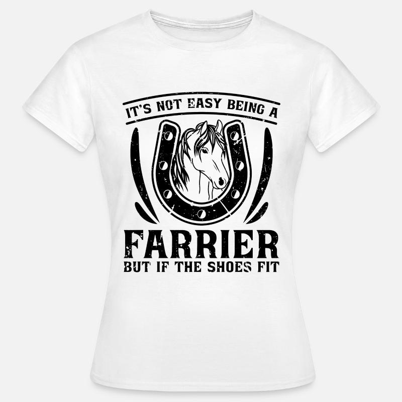 Ce n’est pas facile d’être maréchal-ferrant forgeant des maréchaux-ferrants - T-shirt Femme - blanc