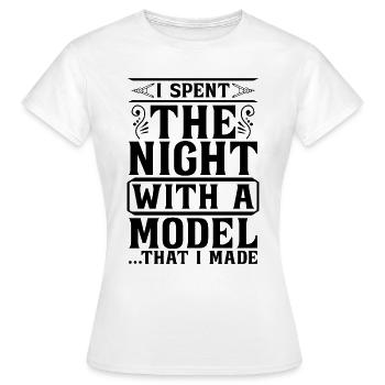 Architecte J’ai passé la nuit Architectes architectes - T-shirt Femme - blanc - Devant - AI Model Female 172 dark (172cm)