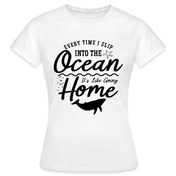 Every Time I Slip Marine Science Marine Biologist - Frauen T-Shirt - Weiß - Vorne - AI Model Female 172 dark (172cm)