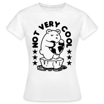 Not Very Cool Awareness Global Warming Advocate - Frauen T-Shirt - Weiß - Vorne - AI Model Female 172 dark (172cm)