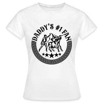 Le torero à arènes #1 de papa - T-shirt Femme - blanc - Devant - AI Model Female 172 dark (172cm)