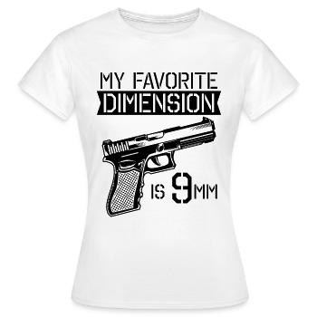 My Favorite Dimension Gunsmith Gun Fixer Gunsmiths - Frauen T-Shirt - Weiß - Vorne - AI Model Female 172 dark (172cm)