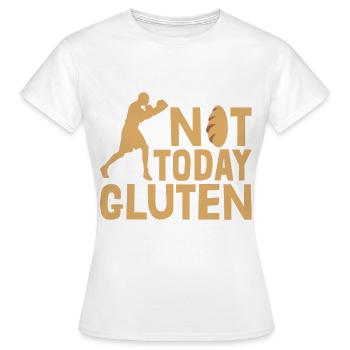 Funny Not Today Gluten For Gluten Free Lover - Frauen T-Shirt - Weiß - Vorne - AI Model Female 172 dark (172cm)