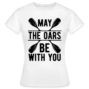 Que les rames soient avec toi rameurs rameurs rameur - T-shirt Femme - blanc - Devant - AI Model Female 172 dark (172cm)