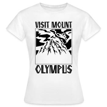 Visitez le mythe du mont Olympe Grèce Mythologie Lover - T-shirt Femme - blanc - Devant - AI Model Female 172 dark (172cm)