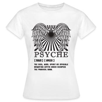 Psyché L’âme Mythe Grèce Mythologie Amoureux - T-shirt Femme - blanc - Devant - AI Model Female 172 dark (172cm)