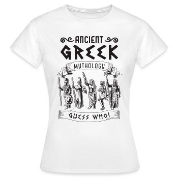 Mythe de la mythologie grecque antique Amoureux de la mythologie grecque - T-shirt Femme - blanc - Devant - AI Model Female 172 dark (172cm)