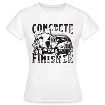 Finition de béton Construction Finitions de béton - T-shirt Femme - blanc - Devant - AI Model Female 172 dark (172cm)