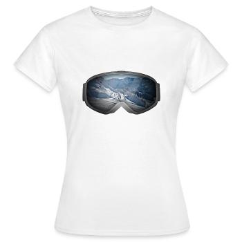 Wintersport - Frauen T-Shirt - Weiß - Vorne - AI Model Female 172 dark (172cm)