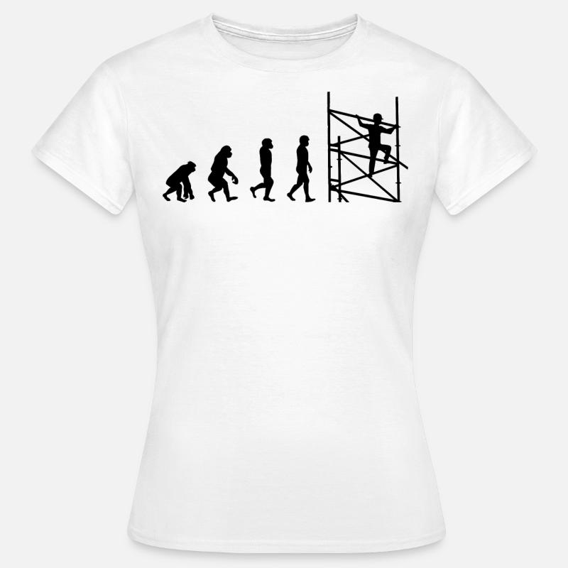 Scaffolder Scaffold Scaffolding Evolution - Women's T-Shirt - white