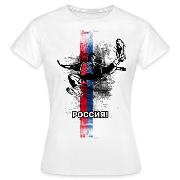 Russie - T-shirt Femme - blanc - Devant - AI Model Female 172 dark (172cm)