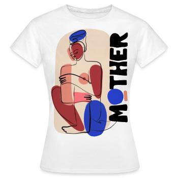 Mère - T-shirt Femme - blanc - Devant - AI Model Female 172 dark (172cm)