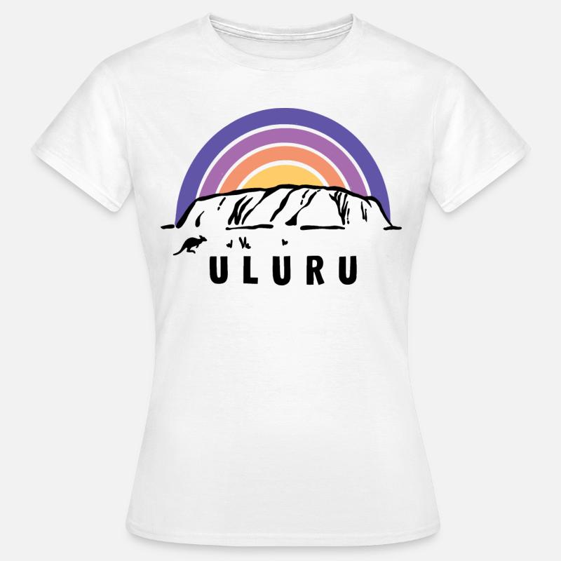 Uluru Ayers Rock Australien Down Under Souvenir - Frauen T-Shirt - Weiß