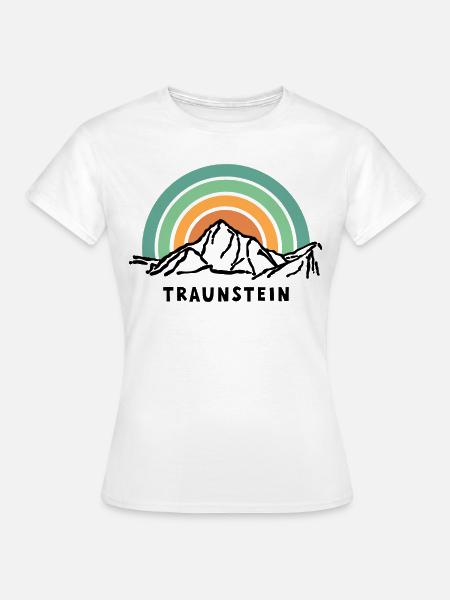 Traunstein Berg Salzkammergut Austria Österreich - Frauen T-Shirt - Weiß