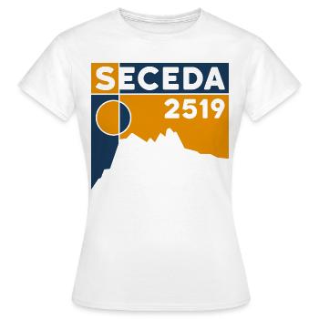 Seceda Dolomites - T-shirt Femme - blanc - Devant - AI Model Female 172 dark (172cm)