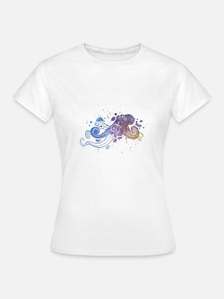 Octopus - Frauen T-Shirt - Weiß