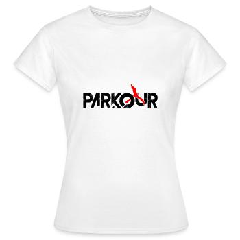 Parkour - T-shirt Femme - blanc - Devant - AI Model Female 172 dark (172cm)