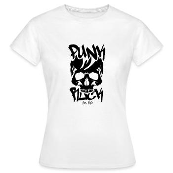 punk - T-shirt Femme - blanc - Devant - AI Model Female 172 dark (172cm)