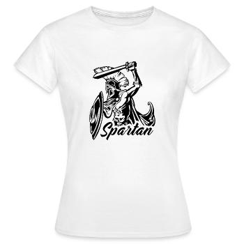 spartiate - T-shirt Femme - blanc - Devant - AI Model Female 172 dark (172cm)