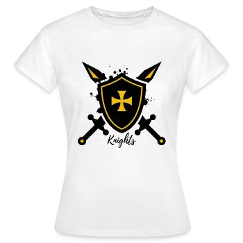 Knights - Frauen T-Shirt - Weiß - Vorne - AI Model Female 172 dark (172cm)