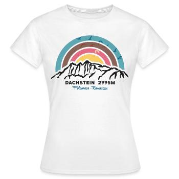 Dachstein Finisher Tirol Wandern Ramsau Filzmoos - Frauen T-Shirt - Weiß - Vorne - AI Model Female 172 dark (172cm)