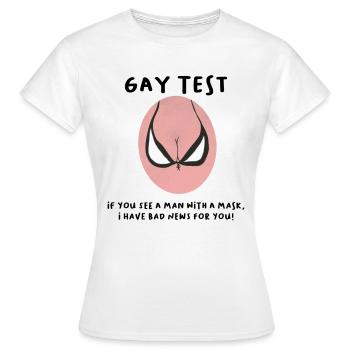 Gay Test - Frauen T-Shirt - Weiß - Vorne - AI Model Female 172 dark (172cm)