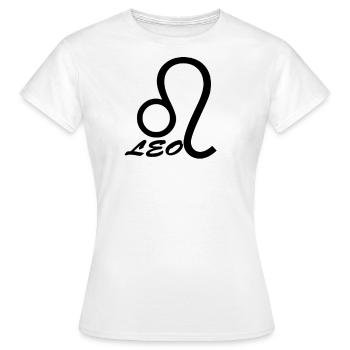 Leo Horoscope Zodiac Zodiac Sign Esotericism - Women's T-Shirt - white - Front - AI Model Female 172 dark (172cm)