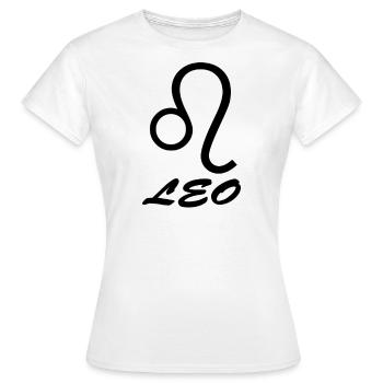 Leo Horoscope Zodiac Zodiac Sign Esotericism - Women's T-Shirt - white - Front - AI Model Female 172 dark (172cm)