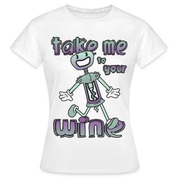 Drôles de tire-bouchons - T-shirt Femme - blanc - Devant - AI Model Female 172 dark (172cm)