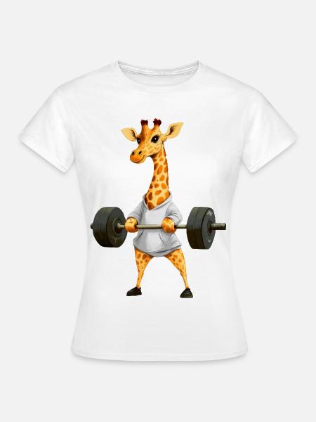 Giraffe Sport - Frauen T-Shirt - Weiß