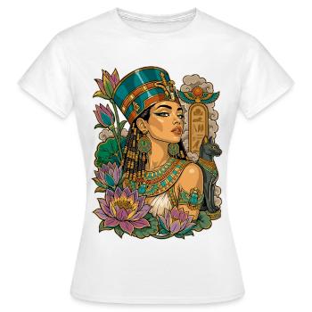 Königin von Ägypten - Frauen T-Shirt - Weiß - Vorne - AI Model Female 172 dark (172cm)